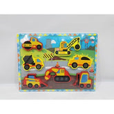 Set de Rompecabezas Carros Construcción